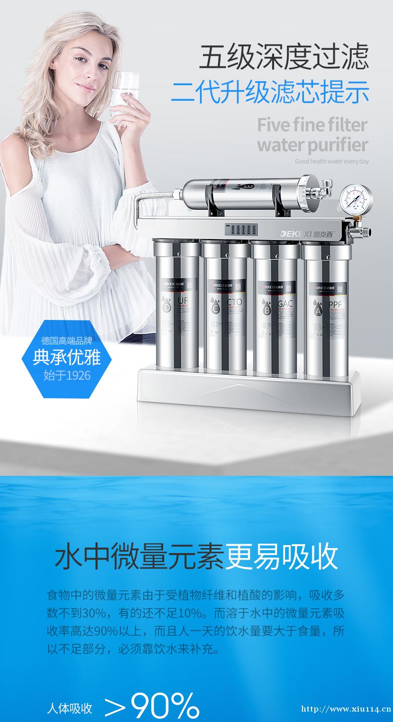 德国德克西净水器家用直饮超滤净水机