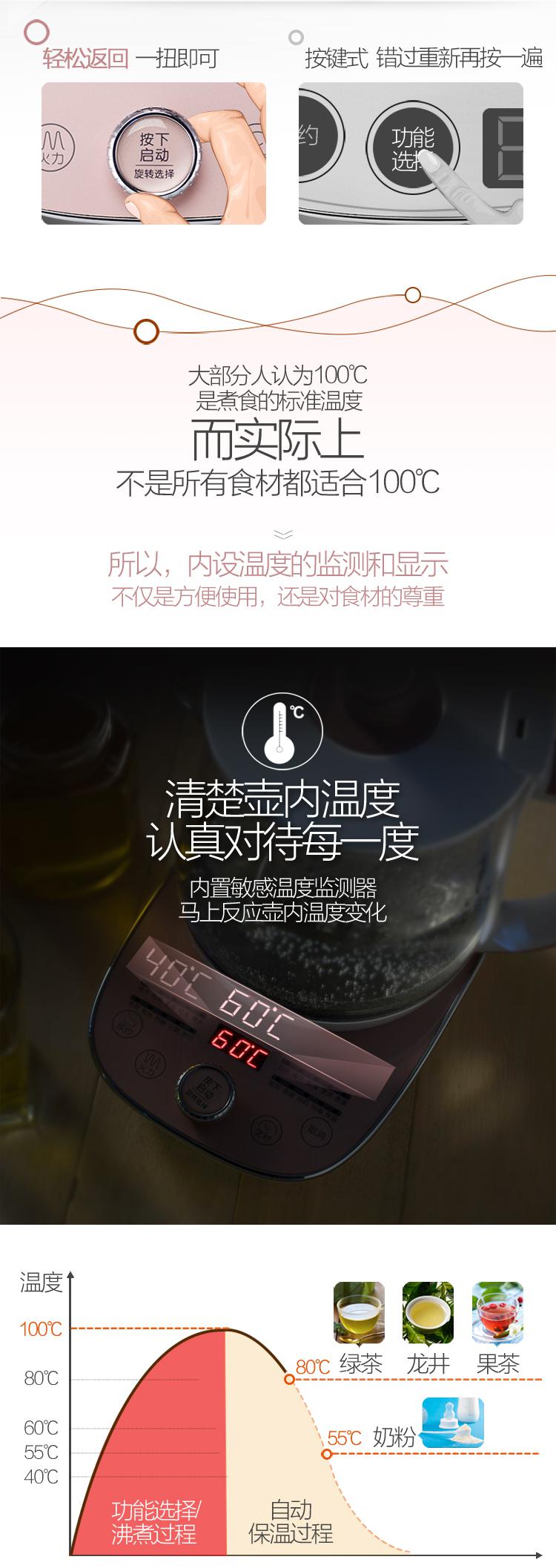 养生壶全自动加厚玻璃多功能煮花茶